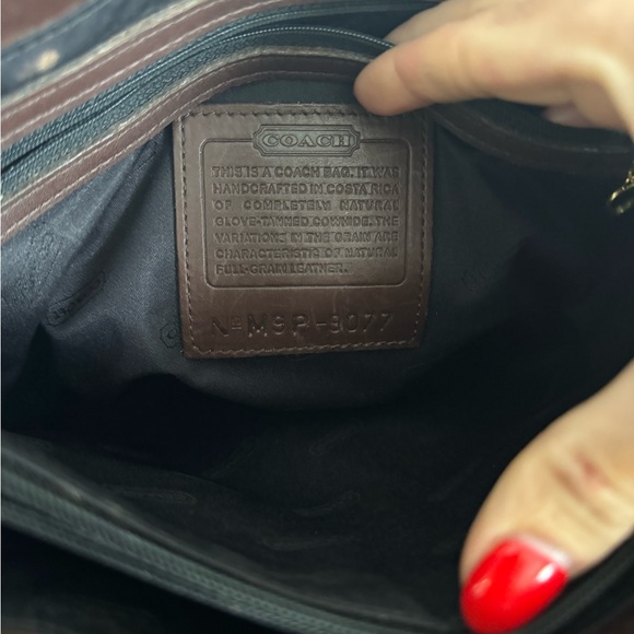 Coach Dark Brown Leather Shoulder Bag - Picture 4 of 8